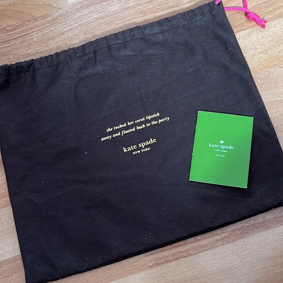 Kate Spade Black Mini Purse with Black/White Strap - Picture 8 of 11